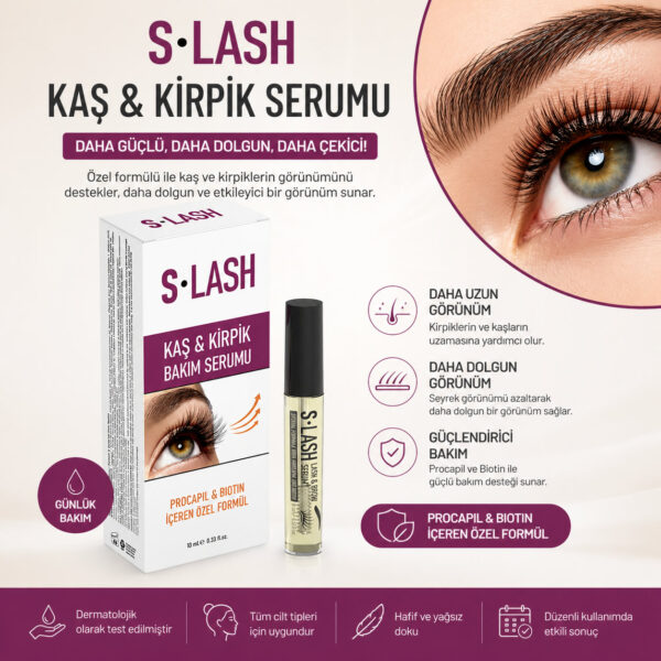 kas-kirpik-bakim-serumu S-Lash Kaş ve Kirpik Bakım Serumu 10 ml.