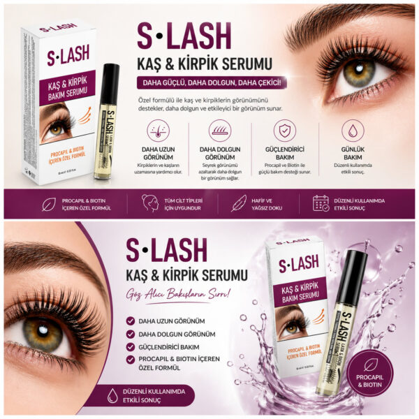 kirpik-bakimi S-Lash Kaş ve Kirpik Bakım Serumu 10 ml.