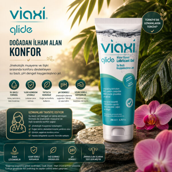 Viaxi Glide Doğal Kayganlaştırıcı Jel 200 ml.