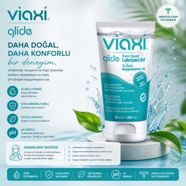 Viaxi Glide Doğal Kayganlaştırıcı Jel 50 ml
