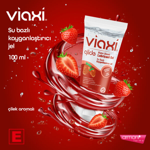 viaxi_çilekli (1) Viaxi Çilekli Kayganlaştırıcı Jel 100 ml.