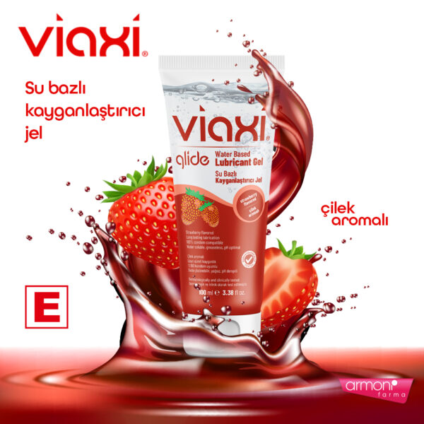 viaxi_çilekli2025 Viaxi Çilekli Kayganlaştırıcı Jel 100 ml.