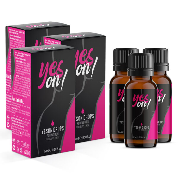 Exclusive Mockups for Branding and Packaging Design Yeson Drops For Women 15 ml. Kadınlar İçin