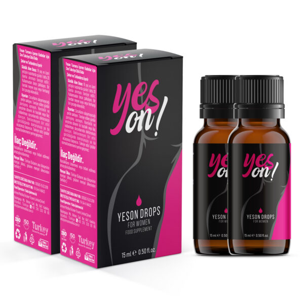 Exclusive Mockups for Branding and Packaging Design Yeson Drops For Women 15 ml. Kadınlar İçin