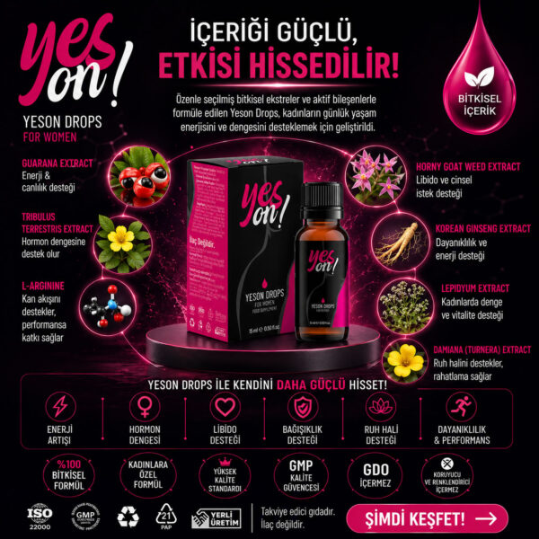 Yeson Drops For Women 15 ml. Kadınlar İçin