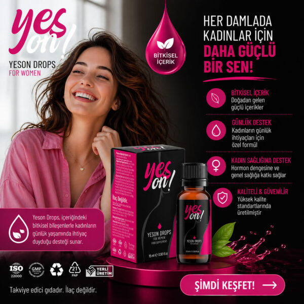 Yeson Drops For Women 15 ml. Kadınlar İçin
