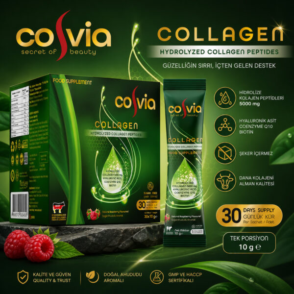 Cosvia Collagen Hidrolize Peptid 3 Pk. 90 Saşe (3 Aylık)