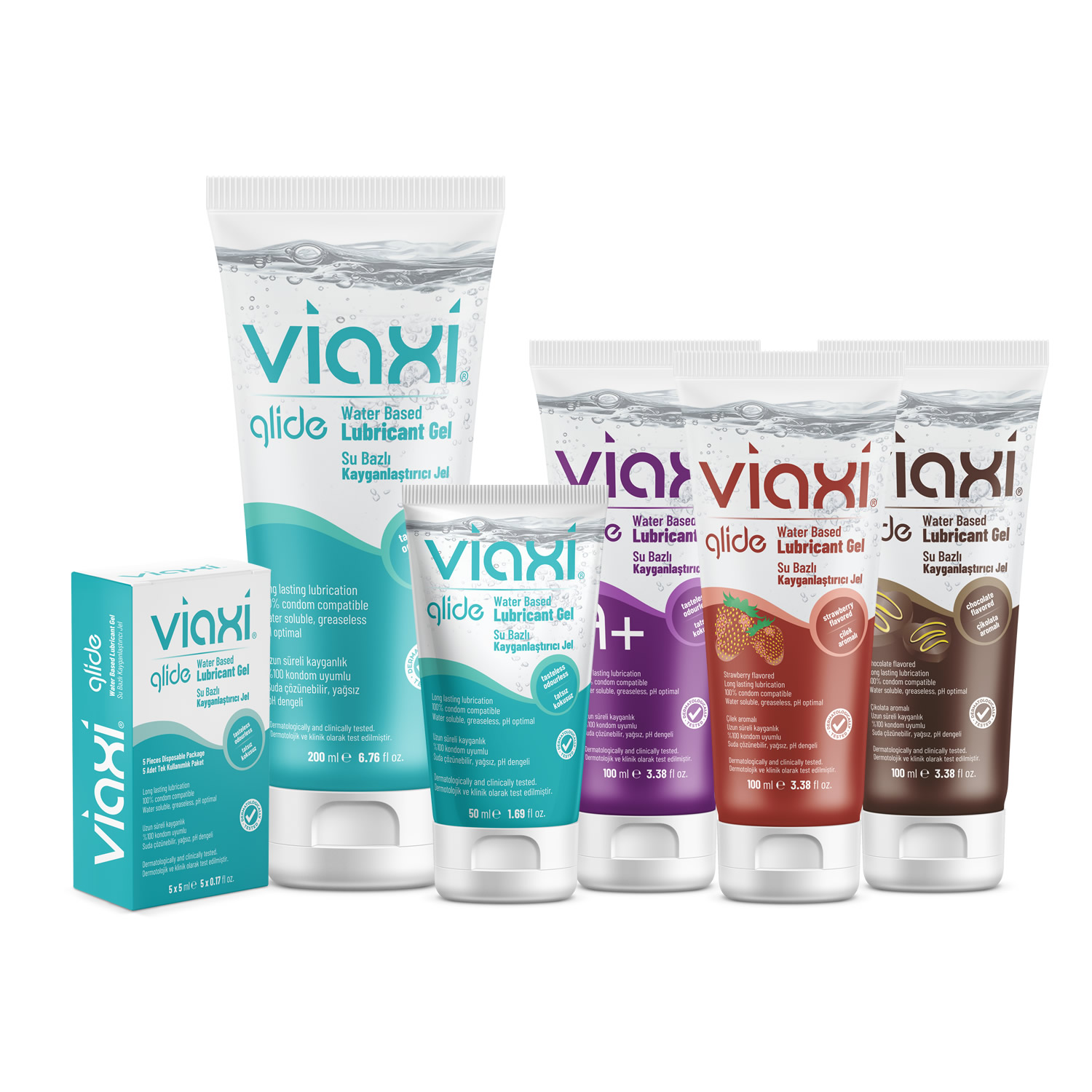 Viaxi Glide Kayganlaştırıcı Jel Serisinden (6 Çeşit)