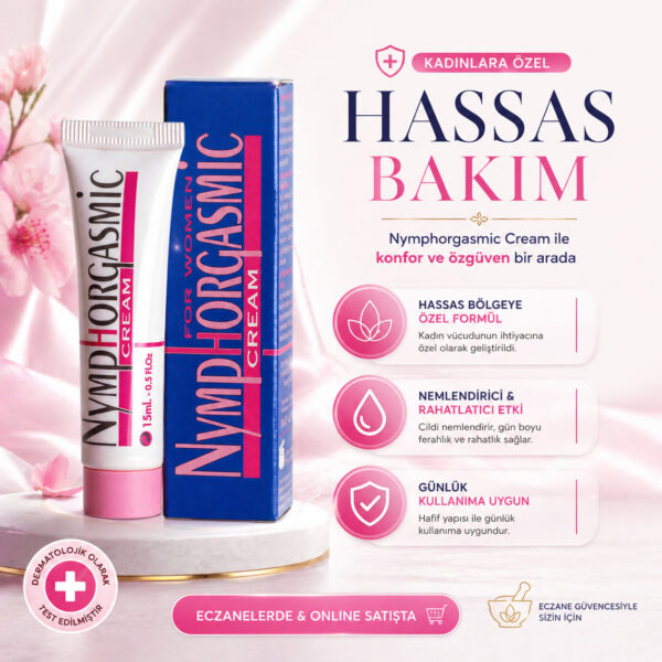 Nymphorgasmic – Kadınlara Özel Hassasiyet Artırıcı Krem