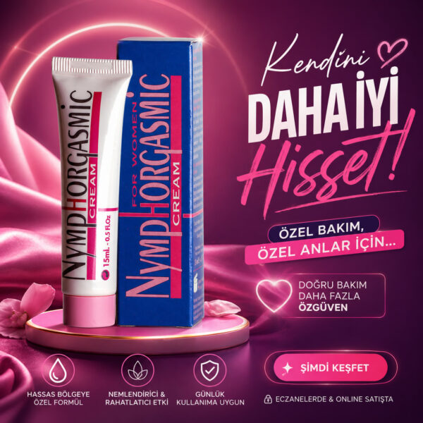 Nymphorgasmic – Kadınlara Özel Hassasiyet Artırıcı Krem