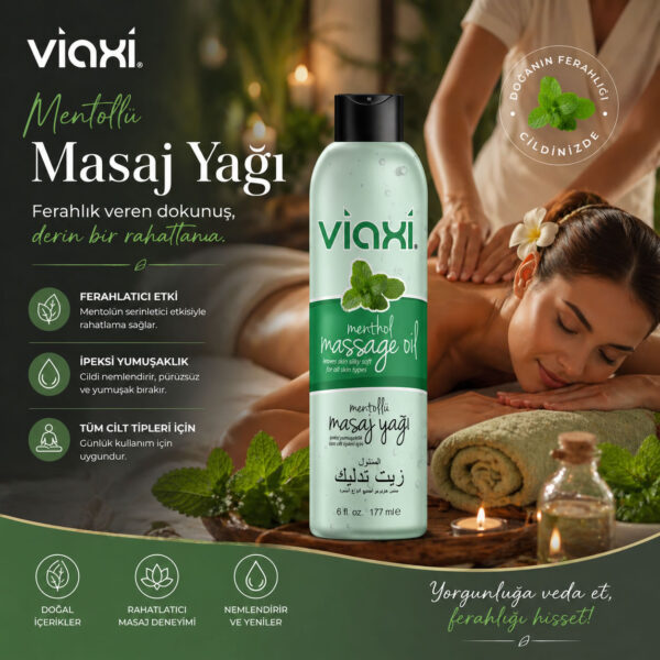 Viaxi Mentöllü Masaj Yağı ile Ferahlığı Keşfet!