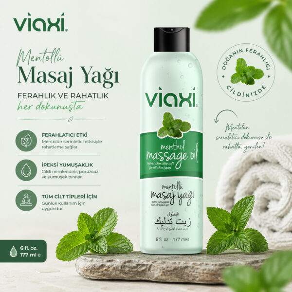 Viaxi Mentöllü Masaj Yağı ile Ferahlığı Keşfet!